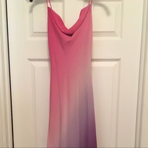 Barami Pink silk maxi dress